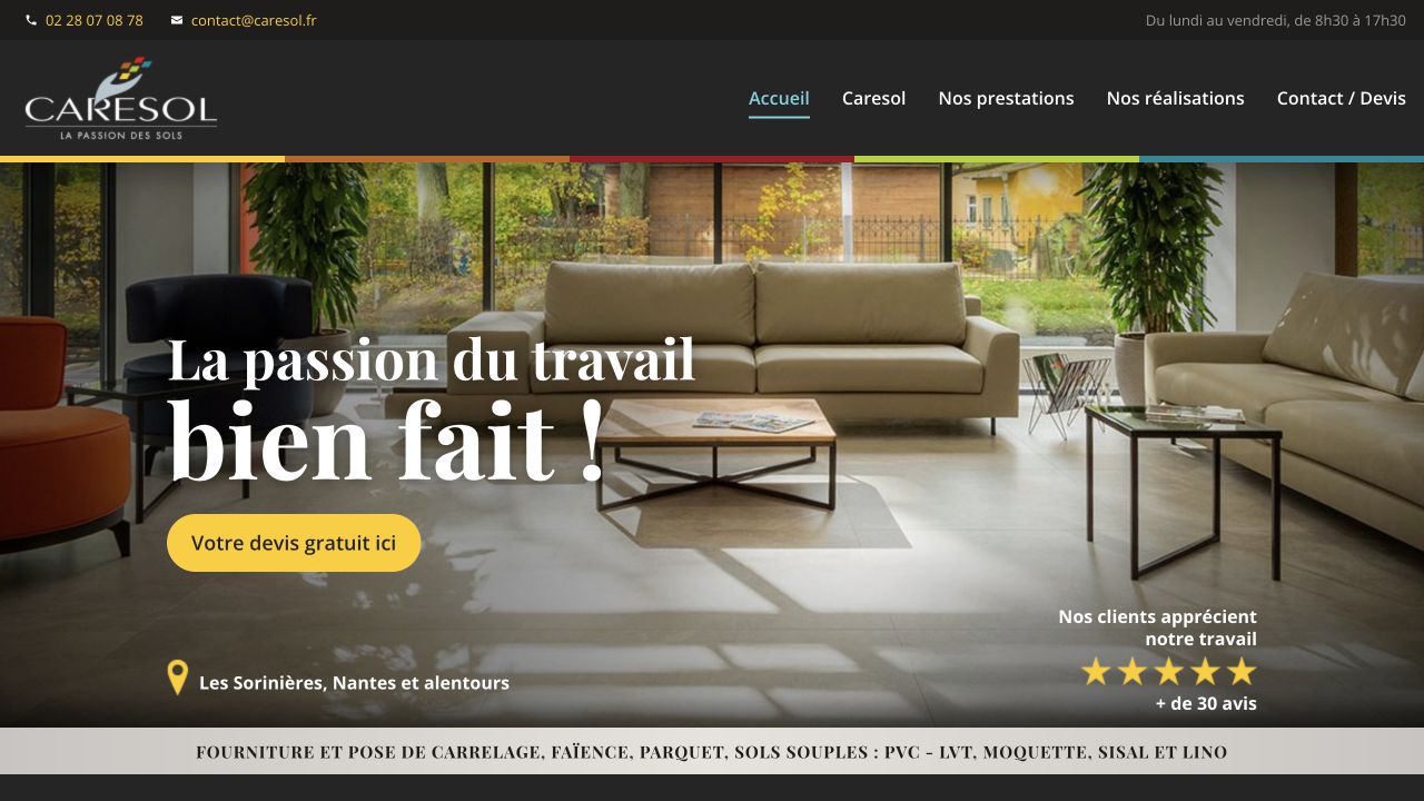 Capture du site de Caresol
