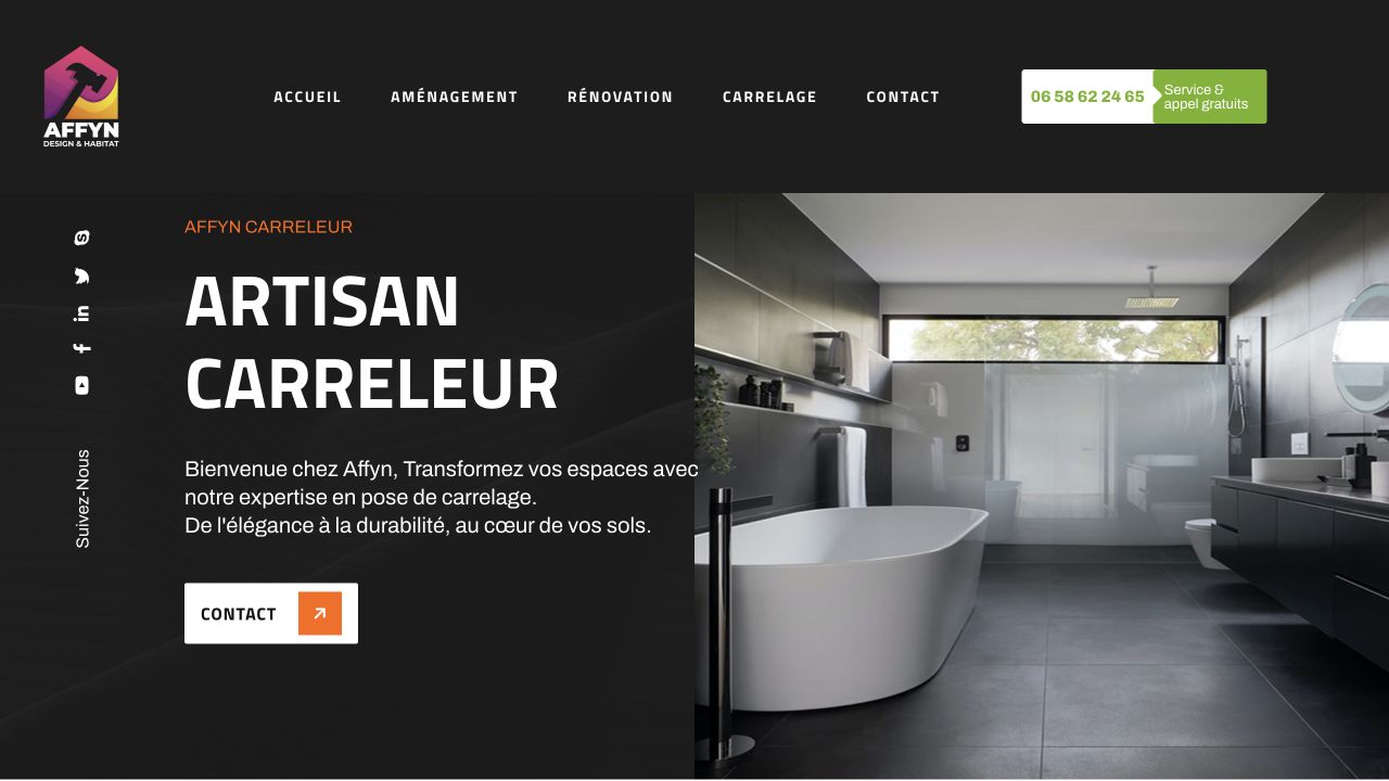Capture du site de AFFYN